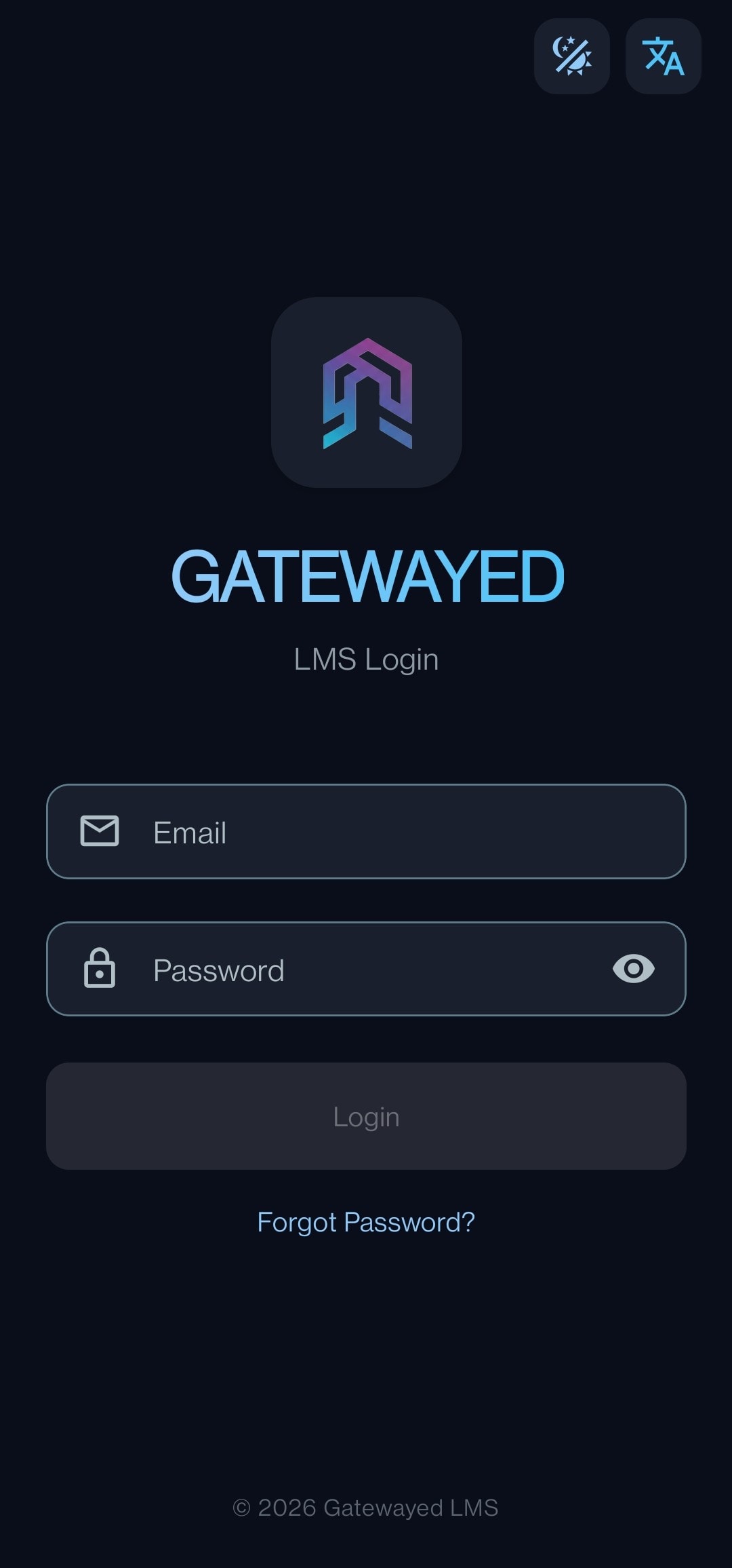 Login Screen